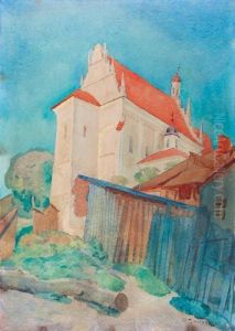 Fara W Kazimierzu Nad Wisla by Wladyslaw Skoczylas
