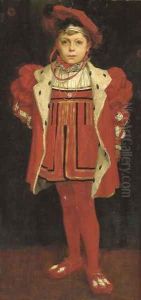 Portrait of a boy, thought to be Prince Edward of York by English School