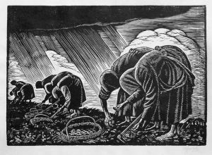 Kopanie Ziemniakow by Wladyslaw Skoczylas