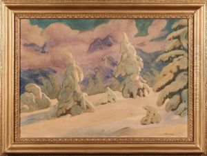 Jodly W Sniegu by Wladyslaw Skoczylas
