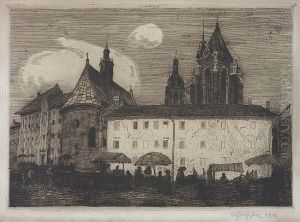 Maly Rynek W Krakowie by Wladyslaw Skoczylas