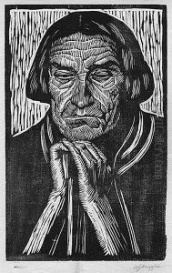 Baca, Ok. 1915 by Wladyslaw Skoczylas