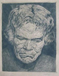 Portret Starego Gorala by Wladyslaw Skoczylas