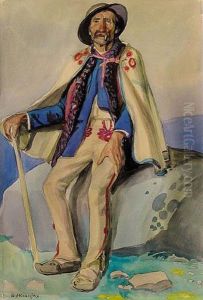 Stary Baca by Wladyslaw Skoczylas