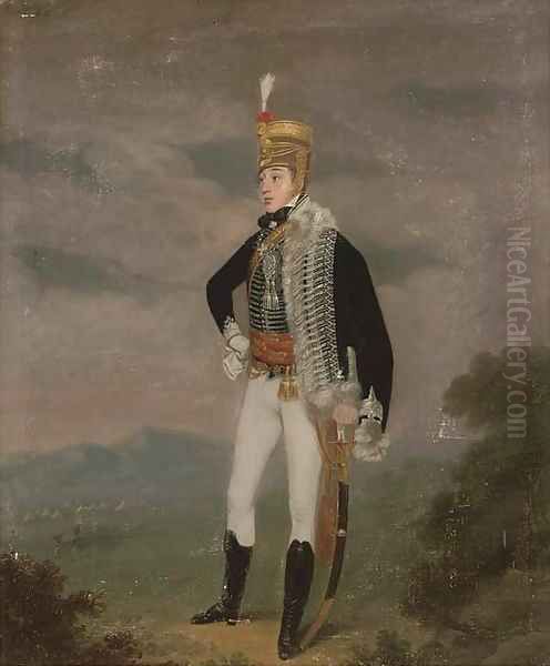 Portrait of a Hussar, full-length - view 1
