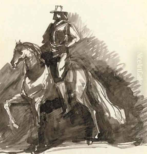 Don Quixote astride Rocinante - view 1