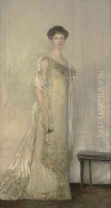 Portrait of a lady, traditionally identified as Rosa Lewis by English School