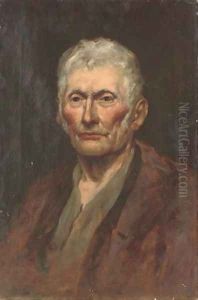 Study of a gentleman, bust-length, in a brown coat