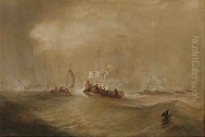 William of Orange arriving at Torbay, England