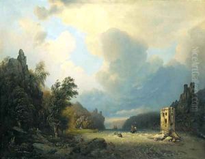A storm brewing in the mouth of an estuary