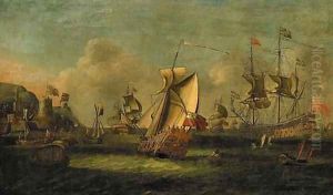 King William III arriving off Carrickfergus, Ulster, 14 June 1690, at the start of his Irish Campaign King William III arriving off Carrickfergus, Ulster, 14 June 1690, at the start of his Irish Campaign