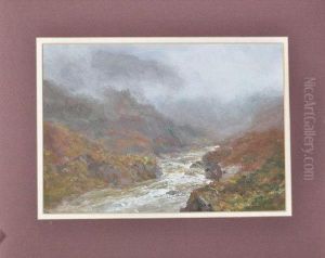 A Misty Upland River Valley