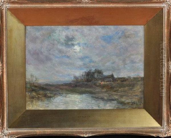 Moonrise Over An Upland Farm - view 1