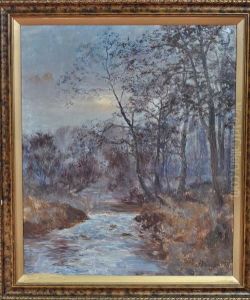 Autumn Trees By A River Autumn Trees By A River