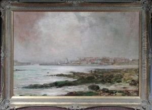 North Shields Harbour From The Black Middens Rocks At Tynemouth