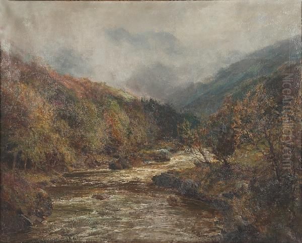 A Mountainous Landscape With Rocky Stream - view 1