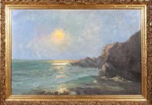 Moonrise Over The North Sea