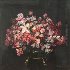 A Bowl Of Sweetpeas by John Falconar Slater