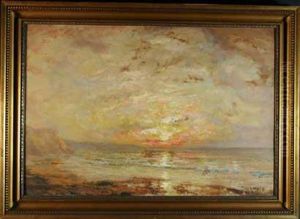 Boarddepicting A Seascape