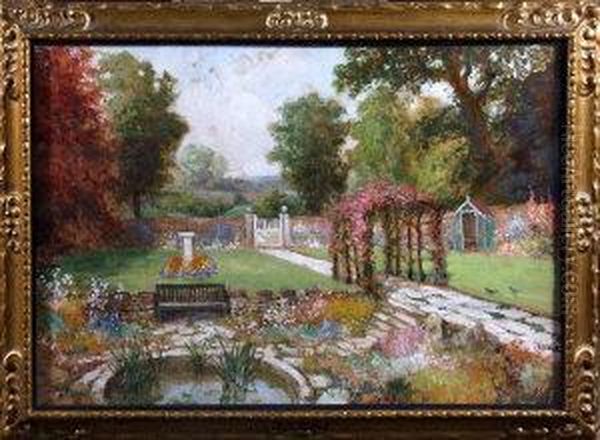 A Walled Garden In Summer - view 1