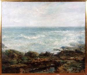 A Rock Pool On The North East Coast by John Falconar Slater
