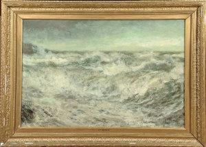 Waves Breaking On A Beach by John Falconar Slater