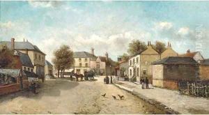 A quiet afternoon in an English village by English School