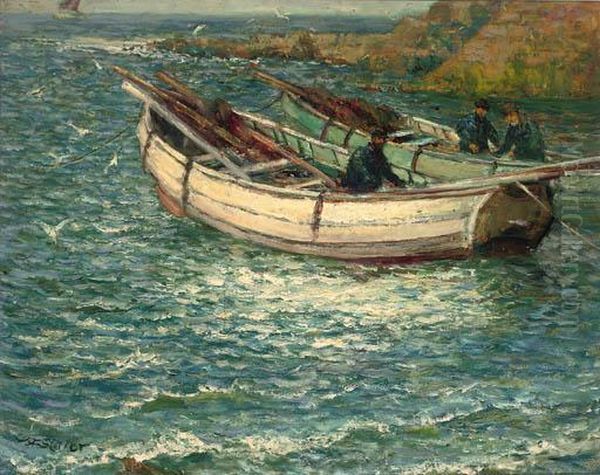 Fishing Boats In A Cove - view 1