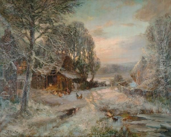 'a Winter's Evening In The Farmyard' - view 1