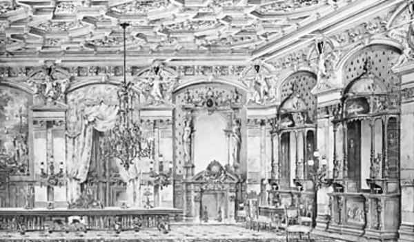 A View Of An Ornate Classical Dining Room - view 1
