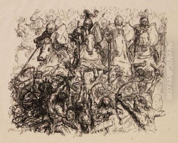 Vier Illustrationen.um 1910 - view 1