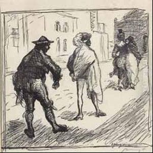 Illustration Zur Reinhardt-auffuhrung Von Goethes Faust. by Max Slevogt