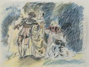 Nach Watteau by Max Slevogt