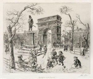 Washington Square by John Sloan