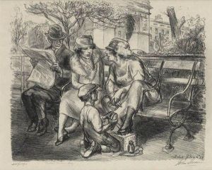 Shine,
Washington Square by John Sloan