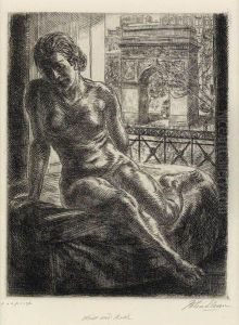 Nude And Arch by John Sloan