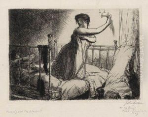 Turning Out The Light by John Sloan
