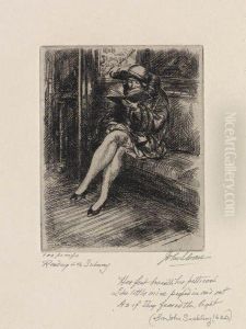 Reading In The Subway by John Sloan