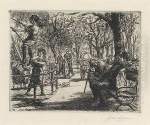 Swinging In The Square by John Sloan