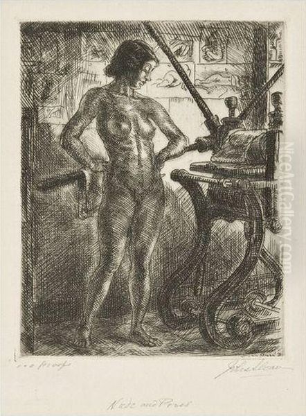 Nude And Etching Press, Silence - view 1
