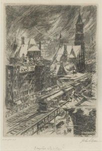 Snowstorm In The Village