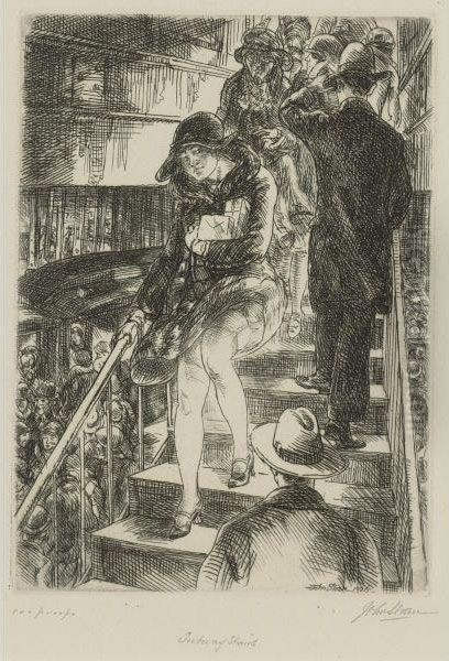 Subway Stairs; Reading In The Subway; And Fourteenth Street, The Wigwam - view 1