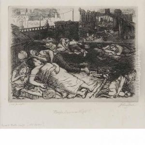 Man Monkey; Roofs, Summer Night by John Sloan