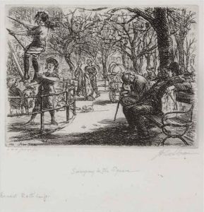 Swinging At The Square by John Sloan