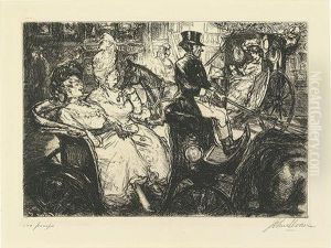 Fifth Avenue Critics. by John Sloan