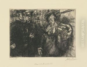 Mars And Bacchante. by John Sloan