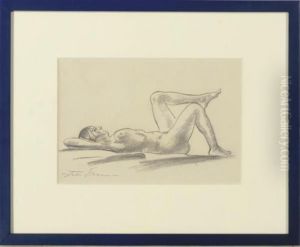 Reclining Female Nude by John Sloan