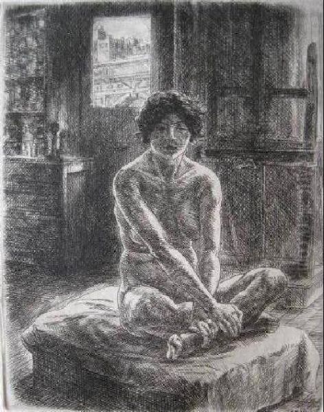 Nude On Posing Stand - view 1