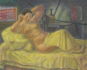 Nude In Washington Square by John Sloan