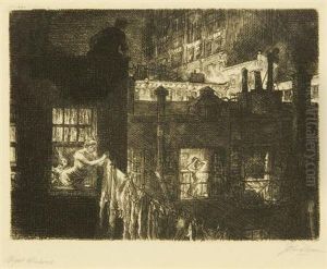 Night Windows (morse 152) by John Sloan